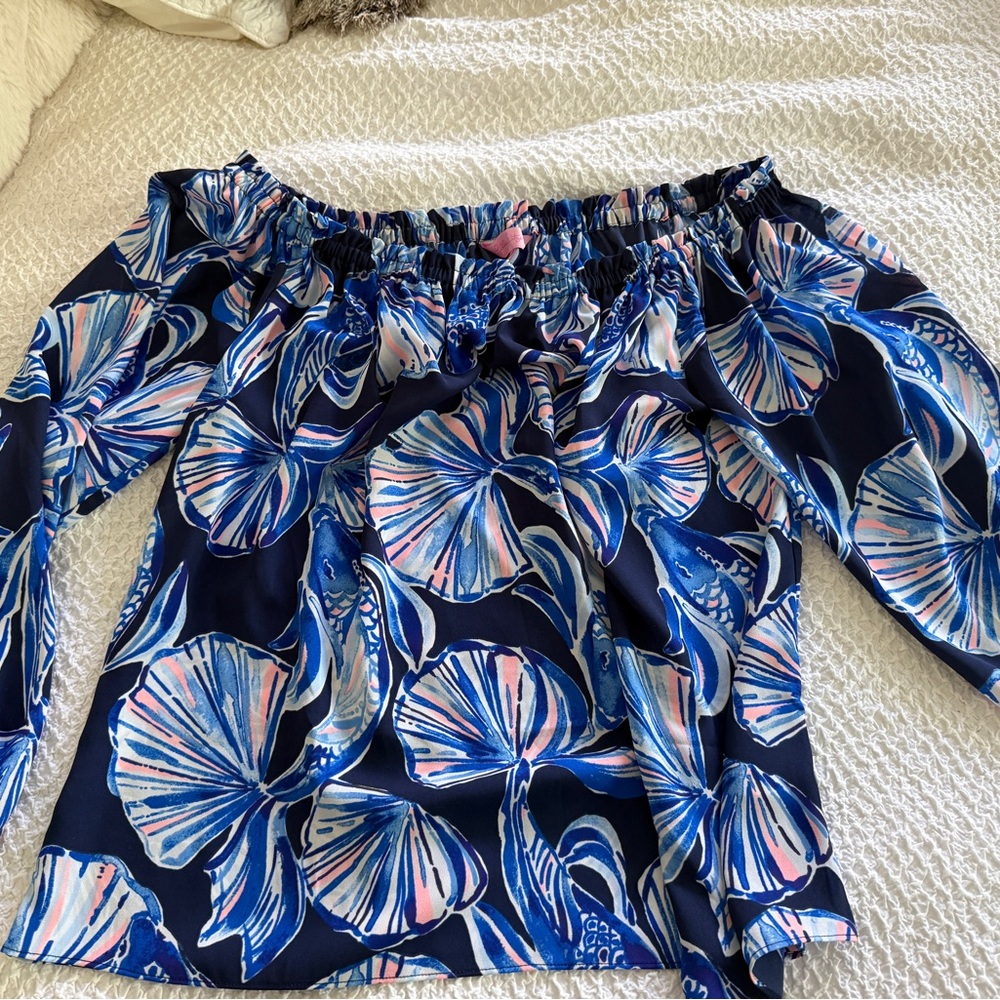 Lilly Pulitzer Off-Shoulder Blouse